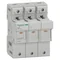 Support de fusible, Acti9 SBI, 3P, 50 A, dimensions du fusible : 14 × 51 mm, SBI-50-3