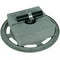 Support de toit pour câble d'alimentation HVI de 27 à 30 mm de diamètre avec base carrée en béton, 4,7 kg, et rondelle DLH ZS 27 V2A BES180 GP300 K