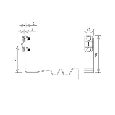 Support de tuile profilé ERLUS avec vis H=10cm, galvanisé à chaud