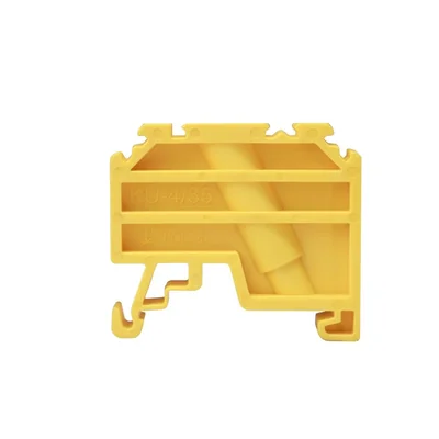 Support de verrouillage d'extrémité pour rail TS/TH35 KU-4/35 jaune A44-7031
