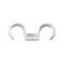 Support en plastique pour tubes d'installation doubles 25 mm, renforcé de PA [OP 30]