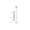 Support LG-T-B185-H P3 avec isolateur POP 100/185 3 pôles pour barres omnibus avec un espacement de 100/185 mm, monté horizontalement sur supports WP-T