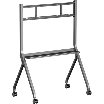 Support mobile iiyama MD-CART02-S1 avec étagère pour accessoires d'écrans interactifs grand format jusqu'à 86 pouces.