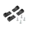 Support mural, lot de 4, matériau : polyamide noir