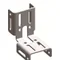 Support RZ39P2 pour montage perpendiculaire, transversal 50x25mm (1 paquet = 2 pièces)