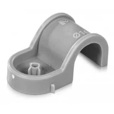 Support unique en plastique pour tuyaux d'installation 18 mm, PA renforcé pour sol [OP 80]
