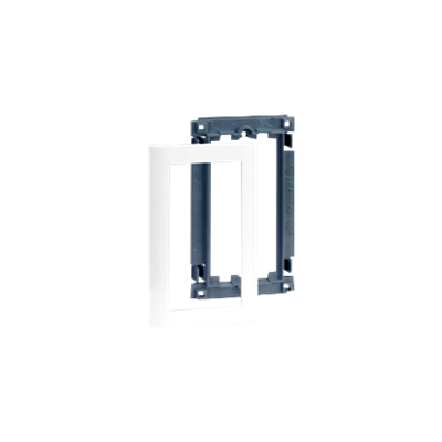Support with a masking cover for columns and mini-columns ALC white
