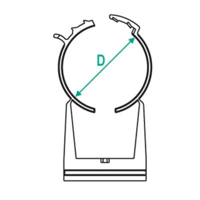 Supporto a montaggio rapido, misura 25-29 mm