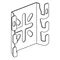 SUPPORTO LEGGERO PER VASSOI DA 50 E 100 MM DI LARGHEZZA, I316L, CM586134