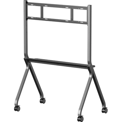 Supporto mobile iiyama MD-CART02-S1 con ripiano per accessori per display interattivi di grande formato fino a 86"