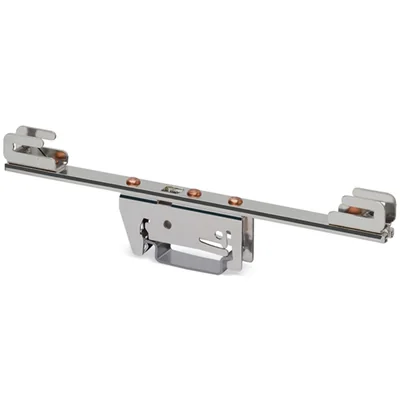 Supporto per sbarre collettrici in rame da 10 mm x 3 mm, bifacciale, design dritto