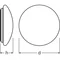 SURFACE CIRCULAR 400 SENSOR Plafonnier LED 24W 1920lm 4000K IP44 avec détecteur de mouvement