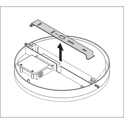 SURFACE COMPACT LED apparecchio da parete e soffitto 230V 24W 1800lm IP65 n/t WW 300mm IK10 bianco