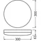 SURFACE COMPACT LED apparecchio da parete e soffitto 230V 24W 1800lm IP65 n/t WW 300mm IK10 bianco