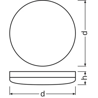 SURFACE COMPACT Oprawa ścienno-sufitowa LED 230V 24W 1800lm IP65 n/t WW 300mm IK10 biała