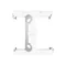 Surface-mounted box - extension element for PSC box - white