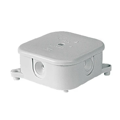 Surface-mounted box with insert 85x85x40mm IP44 white
