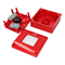 Surface-mounted fire button 1 NO contact 1 NC contact red