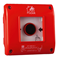 Surface-mounted fire button 1 NO contact 1 NC contact red