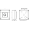 Surface-mounted fire button 1 NO contact 1 NC contact red