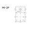 Surface mounted glanded box 103x103x60mm IP44 white