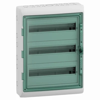 Surface-mounted hermetic enclosure KAEDRA, 3-row, 54 modules, IP 65