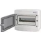 Surface-mounted housing 12 mod. IP65 transparent door ECH-12PT