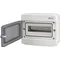 Surface-mounted housing 12 mod. IP65 transparent door ECH-12PT