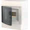 Surface-mounted housing 48 mod. transparent door ECT48PT-s