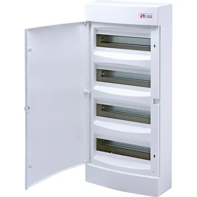 Surface-mounted housing 48 mod. white door ECT48PO-s