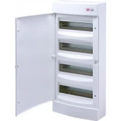 Surface-mounted housing 48 mod. white door ECT48PO-s