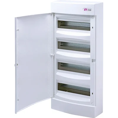 Surface-mounted housing 48 mod. white door ECT48PO-s