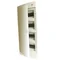 Surface-mounted housing 48 mod. white door ECT48PO-s