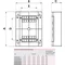 Surface-mounted housing 48 mod. white door ECT48PO-s