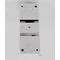 Surface-mounted housing EP-nt 1/2 with glass IP 30 white