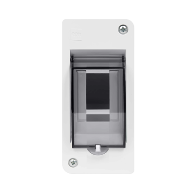 Surface-mounted housing EP-nt 1/2 with glass IP 30 white