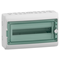 Surface-mounted housing Mureva (former Kaedra) IP65 MRV-1-18-NT-T transparent door 1 row 18 modules/row