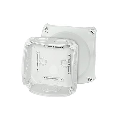 Surface-mounted junction box DK 0600 GZ 130x130x77mm IP66 gray