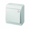 Surface-mounted switch, doorbell - white, IP44 HERMES