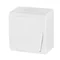 Surface-mounted switch, single-pole - white, IP44 HERMES