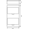 Surface-mounted switchgear RN-16 Wave (N+PE)