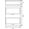 Surface-mounted switchgear RN-24 Fala (N+PE)