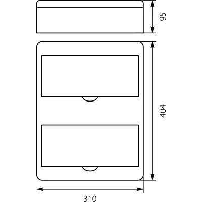 Surface-mounted switchgear RN-24 Fala (N+PE)