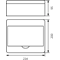 Surface-mounted switchgear RN-8 Fala (N+PE)