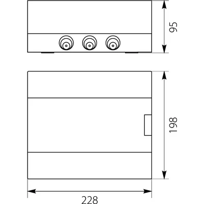 Surface-mounted switchgear SRn-8 (N+PE)