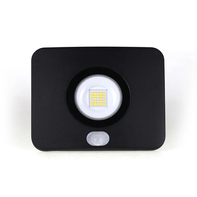 SURFI LED floodlight with sensor 230V 30W 2100lm IP65 WW black