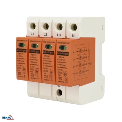 SURGE ARRESTER 4P 20kA(8/20) CLASS T2 (C) SCHELINGER