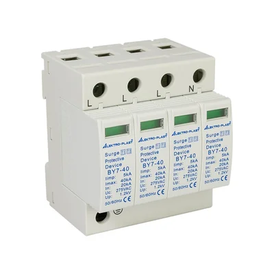 Surge arrester B+C 4P (T1+T2 AC) BY7-40/4-275 white