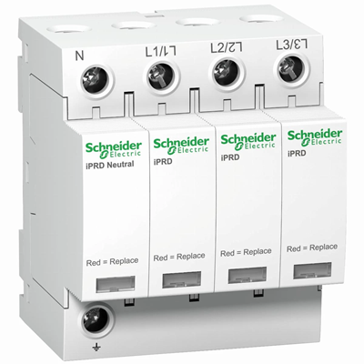 Surge arrester iPRD40r-T2-3N 3+1-pole Type2 40 kA with contact