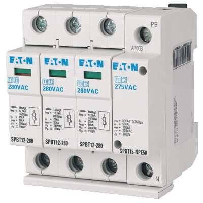 Surge arrester - network system IT, TN, TN-S, TT, type 1+2 (class B+C)